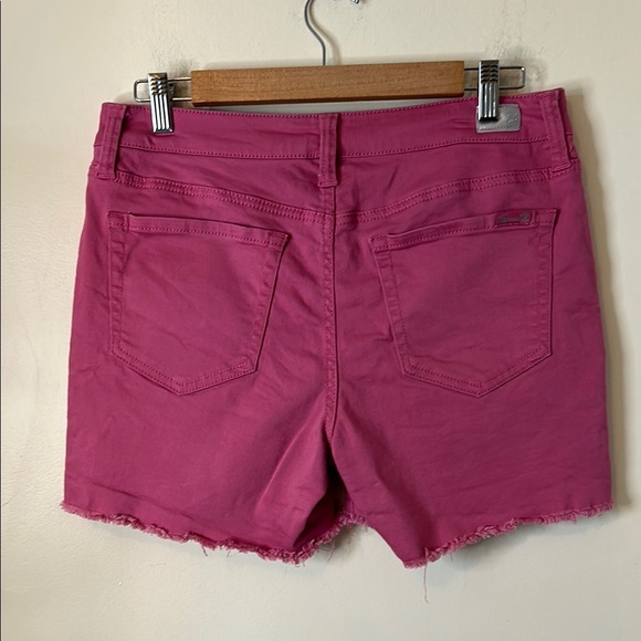 Seven Women's Pink Weekend Short Denim Shorts Size 8 - Picture 3 of 8